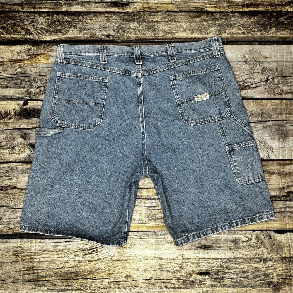 Wrangler Men's Carpenter Jean Shorts Size 42 Regular Blue